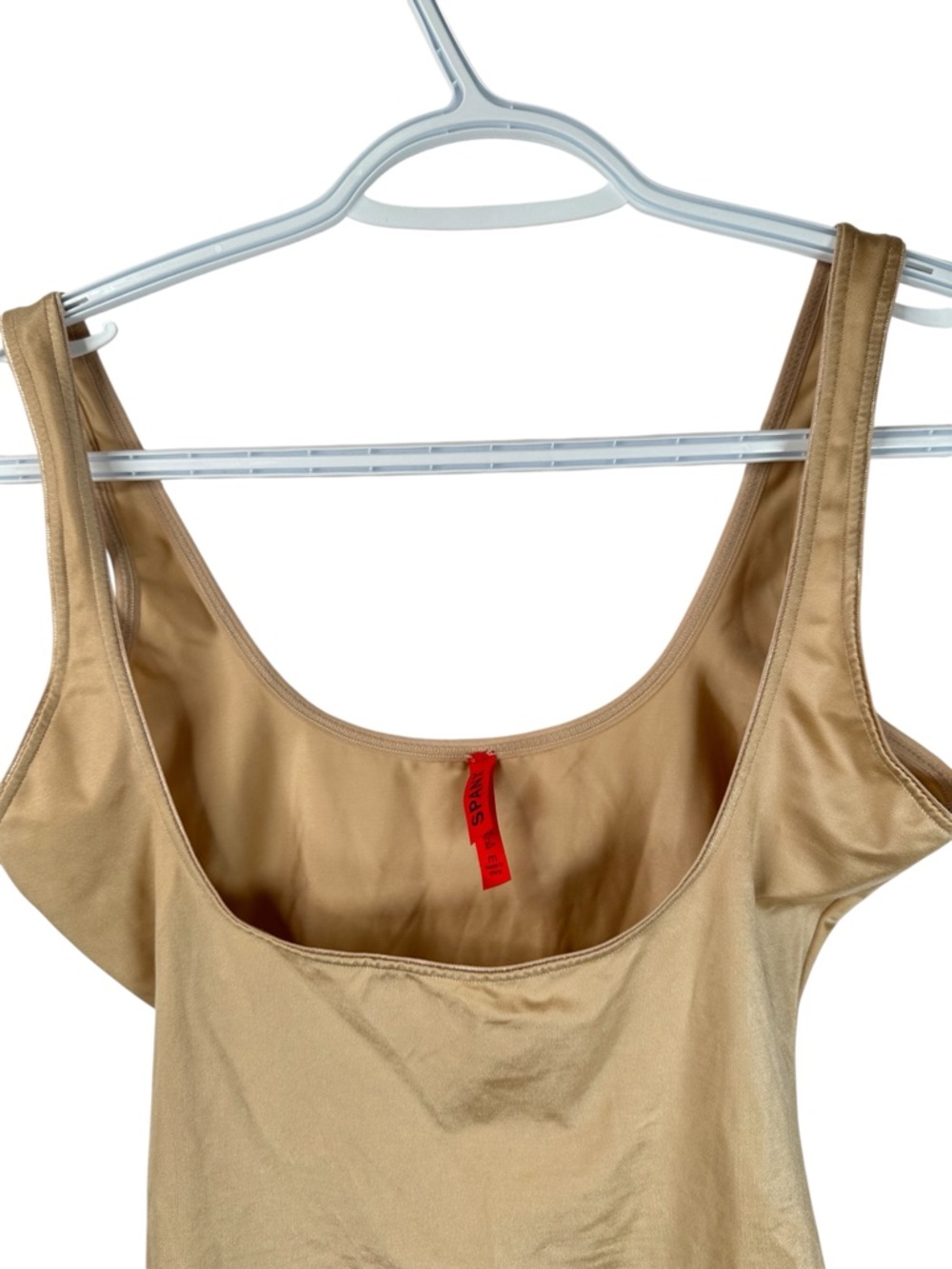 Spanx Open Bust Shaping Cami Tank Nude Beige Compression Layering Medium - Picture 2 of 8